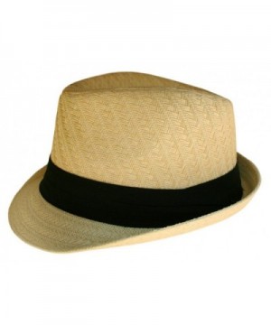 Fedora Hat Natural Color Straw