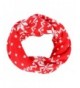EUBUY Knitted Snowflake Style Winter Neck Warmer Circle Loop Scarf Scarves Wrap For Baby Toddler Kids(Red) - Red - CJ11PSQ69TT