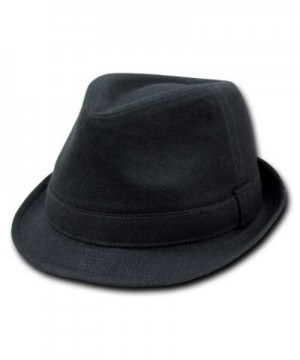 DECKY Melton Fedora Hat (BLACK- L / XL) - C01154YFHNJ