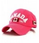 Canada with Canadian Flag Est. 1967 Baseball Cap Hat - Pink - CZ12HJWMY25