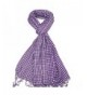 Lovarzi Check & Dot Scarf for Men and Women - Reversible mens and womens scarves - Purple - CV11HK3TGUH