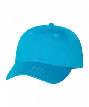 Classic Cotton Dad Hat Adjustable Plain Cap. Polo Style Low Profile -Unstructured - Neon Blue - C611WIGDZIZ