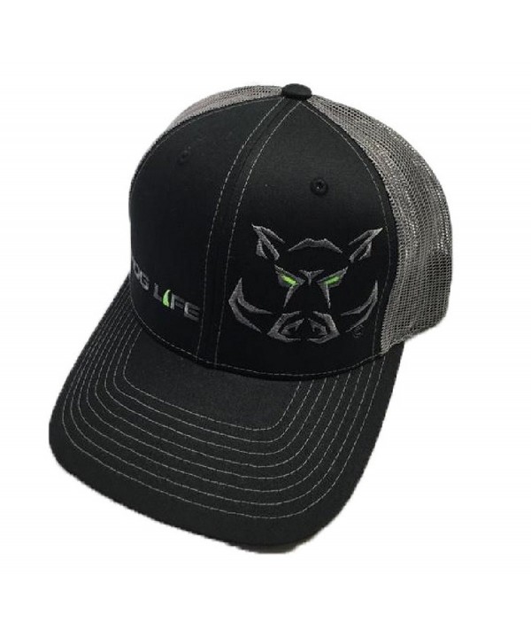 Hog LIfe In the Dark Grey & Black Cap (HLC-101) - C812ODA3CQG