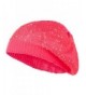 Sequin Nylon Stretchable Beret - Fuchsia - CX11K1CSUMJ