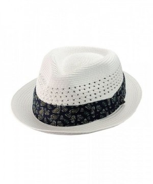 NYFASHION101 Paisley Vented Unisex Fedora