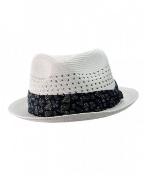 NYFASHION101 Paisley Vented Unisex Fedora in Men's Fedoras