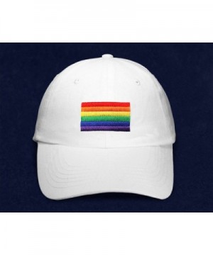 Rectangle Rainbow Hat White Bag