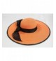 Women Floppy Bowknot Straw Orange in Women's Sun Hats