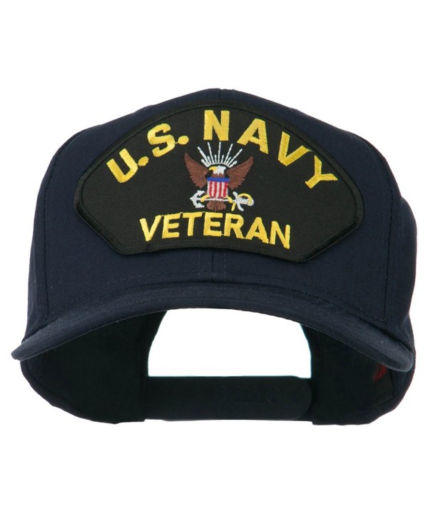 US Navy Veteran Military Patched High Profile Cap - Navy - CS11M6KDFPV