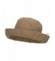 Women's Upturned Crushable Hat - Tan - CR11YAJ4L5D