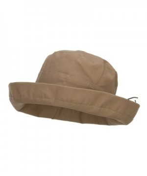 Women's Upturned Crushable Hat - Tan - CR11YAJ4L5D