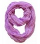 Peach Couture Fashion Lightweight Crinkled Infinity Loop Scarf Neon Faded Ombre - Lavender - CZ11KBJCFHX