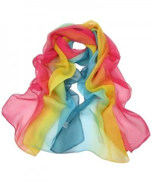 Aven Women Charming Georgette Rainbow in Fashion Scarves