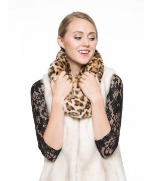 Adelaqueen Womens Fabulous Leopard Infinity in Cold Weather Scarves & Wraps