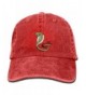 ONE-HEART HR Cobra Snake Stylish Baseball Caps Denim Adjustable Hats - Red - CZ184AGL7Z6