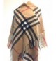 UScarmen Cashmere Blanket Scarf / Wrap / Shawl 70" x 28" Plaid - Choose Color - Camel - C3189NE6IW5