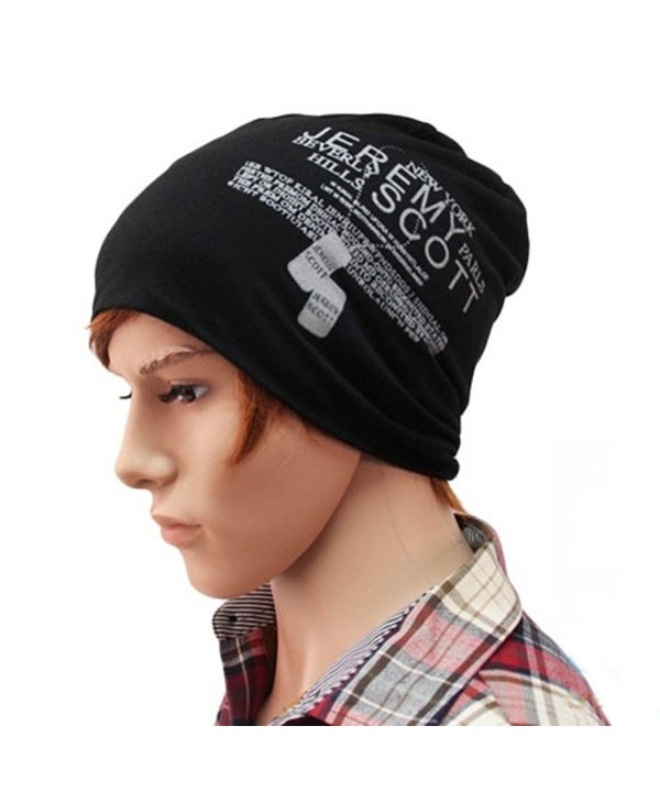 Thenice Unisex Beanie Cap Thin Hip-hop Daily Skull Hat - Black - CQ11TAAV3HF