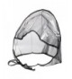 La Mart Rain Bonnet With Full Cut Visor & Netting - Available in Black or White - Black - C0119ZJA4T5