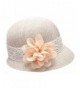 Womens Gatsby Linen Cloche Flower