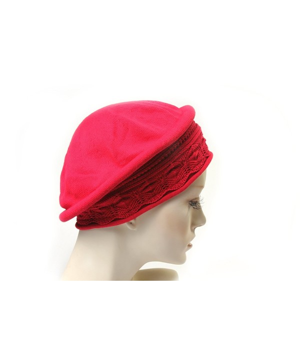 Parkhurst Pointelle Beret Topper (Red) - CW111PLSNIV