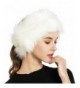Lovful Womens Faux Fur Stretch Earwarmer Earmuff Headband Hat - White With Golden - CN188T2Y7GD