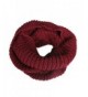 Vilania Women's Knitted Winter Fashion Scarf Circle Loop Scarves Thick Warm - Red - CB12NGD3Z3Z