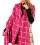 Women's Soft Cashmere Wool Wraps Shawls Plaid Scarf Extra Large 78"x27" (6 colors) - Color1 - CD12N6C1BSZ