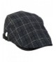 moonsix newsboy Hats For Men-Plain Stripe Beret Cabbie Driving Gatsby Flat Cap-Style 6 Grey(Cotton) - CL12JTPFU7B