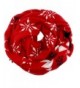 SnowFlake Pattern Winter Infinity Fashion Scarf - Red - CJ12NRGH2IB