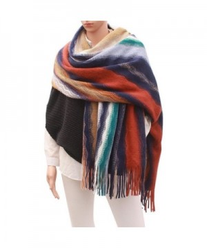 Women Cashmere Winter Blanket Scarf - 2 - CO186REGRE4