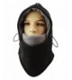 ZZLAY Balaclavas Hat Double Layers Thicken Caps Winter Warm Fleece Ski Face Mask - black - CW185T3Y2NR