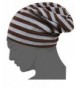 CIC Collection Unisex Essential Indoor Striped Slouchy Beanie - Coffee - Grey - CU12IVPKN3L