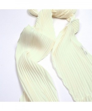 IvyFlair Womens Pleated Skinny Scarf in Fashion Scarves