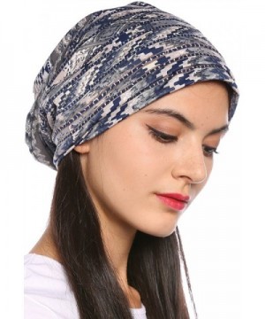 Ababalaya Womens Breathable Floral Nightcap in Women's Skullies & Beanies