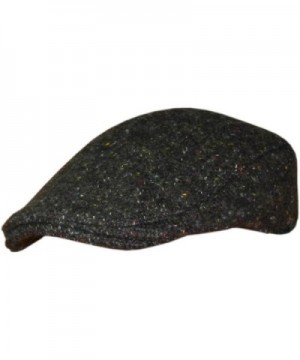 Men's Hanna Tweed Flat Cap for Men- Gray - CA11HP6KTKF