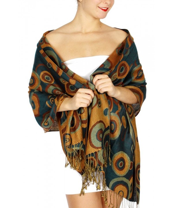 SERENITA Orbit circle pashmina - Forest - C712ODKD79F