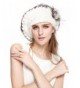 vogueearth Women'Real Knitted Rex Rabbit Fur Winter Warmer Berets Hat - White Black - C511TXMS041