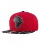 ChezAbbey Solid Flat Brim Hip Hop Adjustable Hat Stylish Snapback Baseball Cap - Pattern 2 - C717Y0STTA4