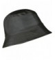 YJDS Women's Rain Hats Bucket Waterproof Rain Hat Wide Brim Bucket Hat Rain Cap - Solid Black - CZ17AAHCKRE