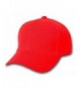 Plain Baseball Cap Blank Hat Solid Color Velcro Adjustable 13 Colors (Red) - CY11EWMBMHT