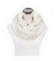 Soft Small Faux Fur Diamond Solid Color Warm Infinity Circle Scarf -Diff Colors - Cream - CO127X9OTMH