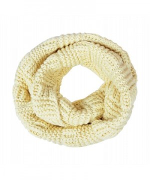 MATCH MUCH Infinity Scarf Chuncky Knitted Scarf Warm Thick Circle Loop - Cream-style 2 - CM12N782SOT