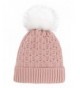 Womens Luxurious Pompom Winter Beanie in Women's Skullies & Beanies