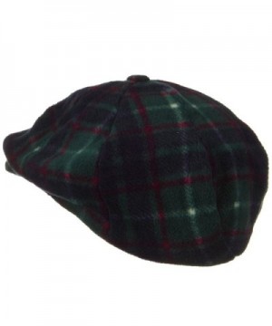 Fleece Winter Newsboy Hat Green