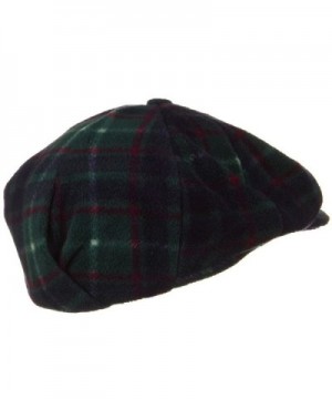 Fleece Winter Newsboy Hat Green in Men's Newsboy Caps