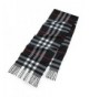 Cashmere Feel Weather Elegant Clara Clark - Black/White Plaid With Red Accent - CK185O763NI