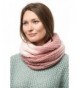 Marino's Women's Cable Knit Infinity Scarves - Fashion Winter Circle Scarf Wrap - Ombré Mauve - CB186DWESDQ