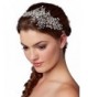 Mariell Couture Crystal Spray Bridal Headpiece Hair Vine - Wedding Hairband Glam - CF12O6NUNO4