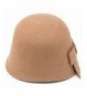 MWS Vintage Cloche Bowknot Adjustable in Women's Bucket Hats