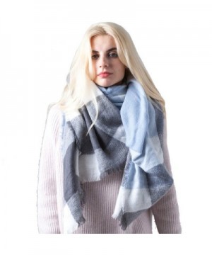 MissShorthair Blanket Square Tartan Checked in Cold Weather Scarves & Wraps